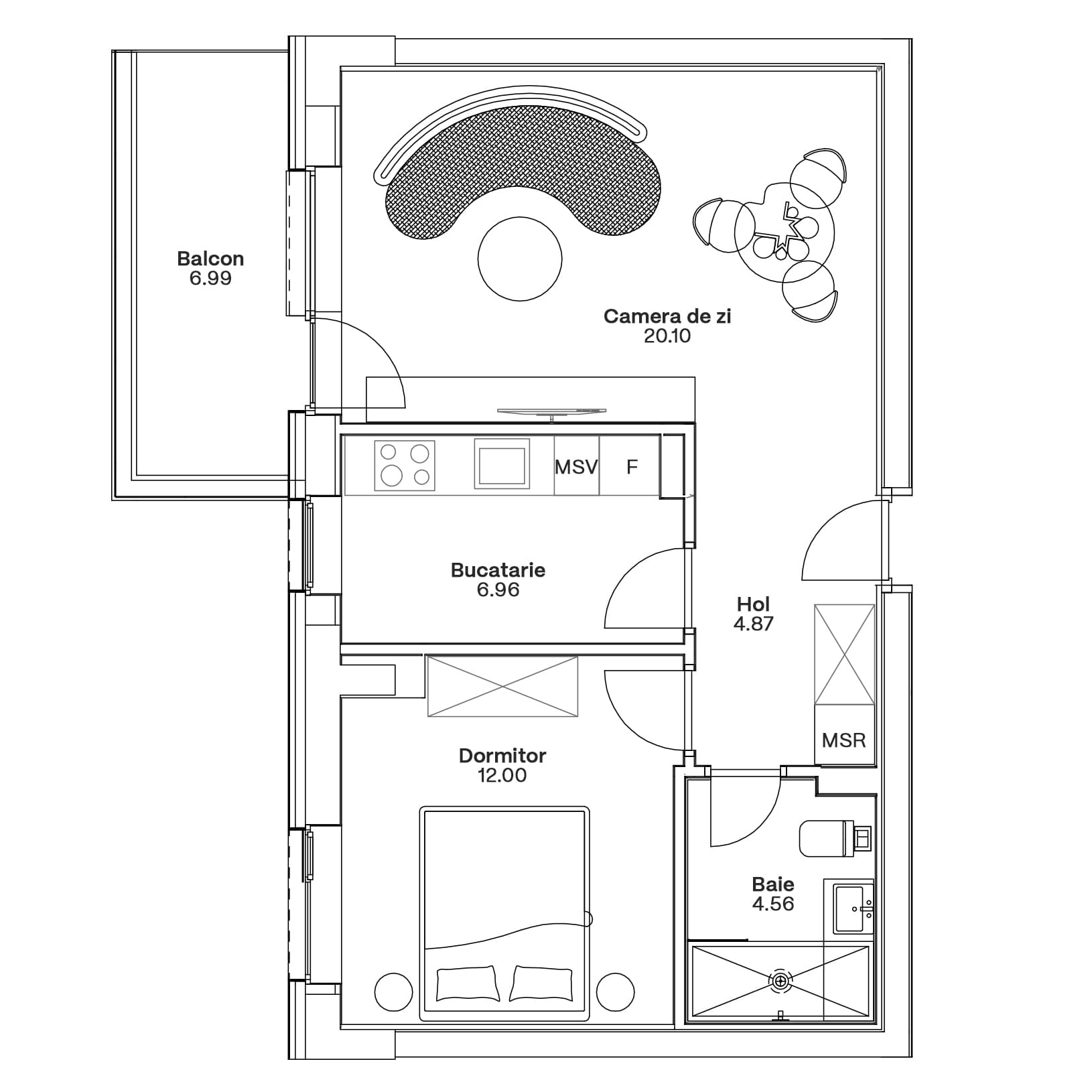 Plan apartament C3-A-103