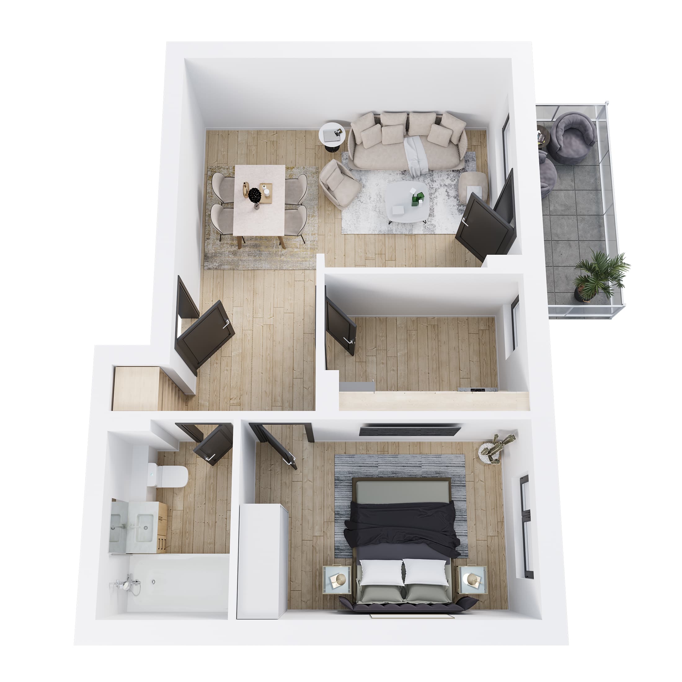 Plan apartament C5-106A