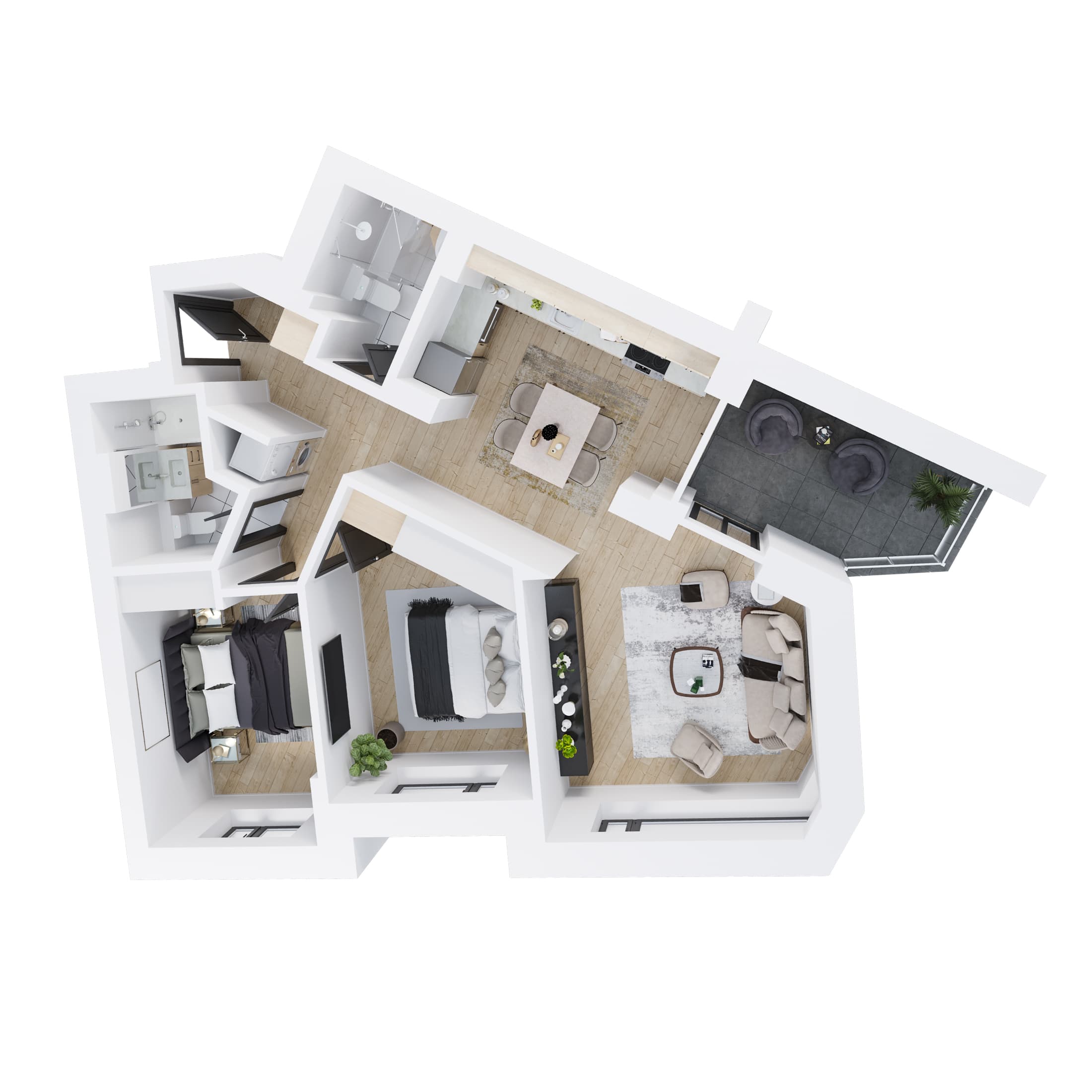 Plan apartament C1-106A