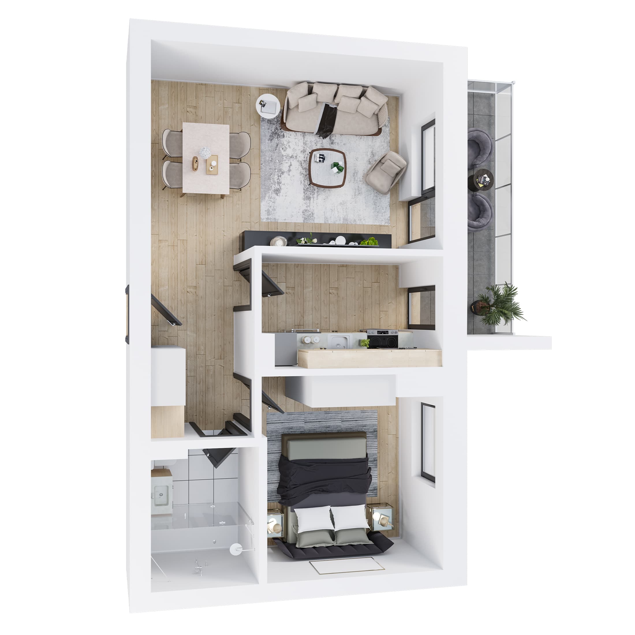Plan apartament C6-106A