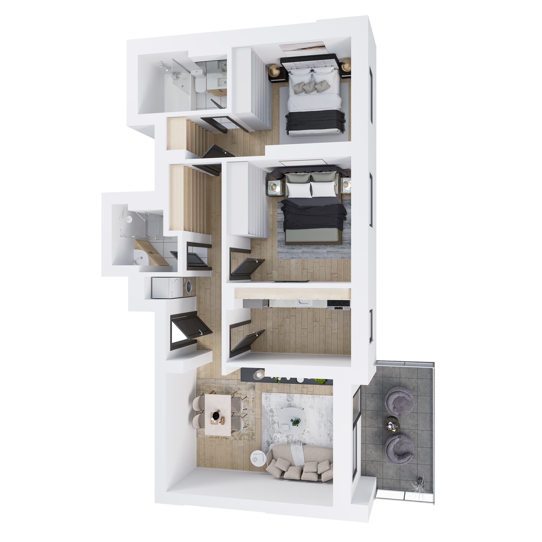 Plan apartament C2-101A