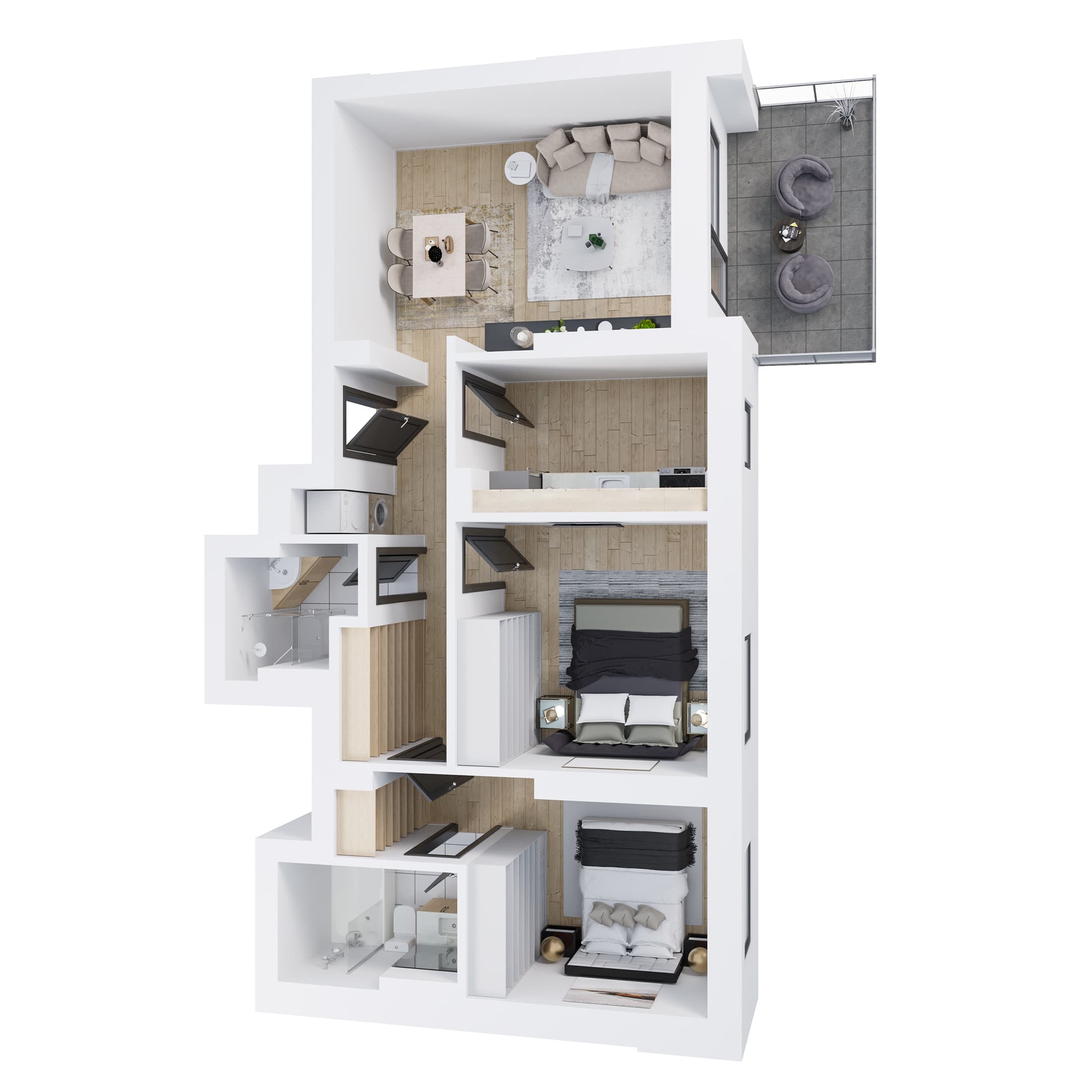 Plan apartament C6-106B