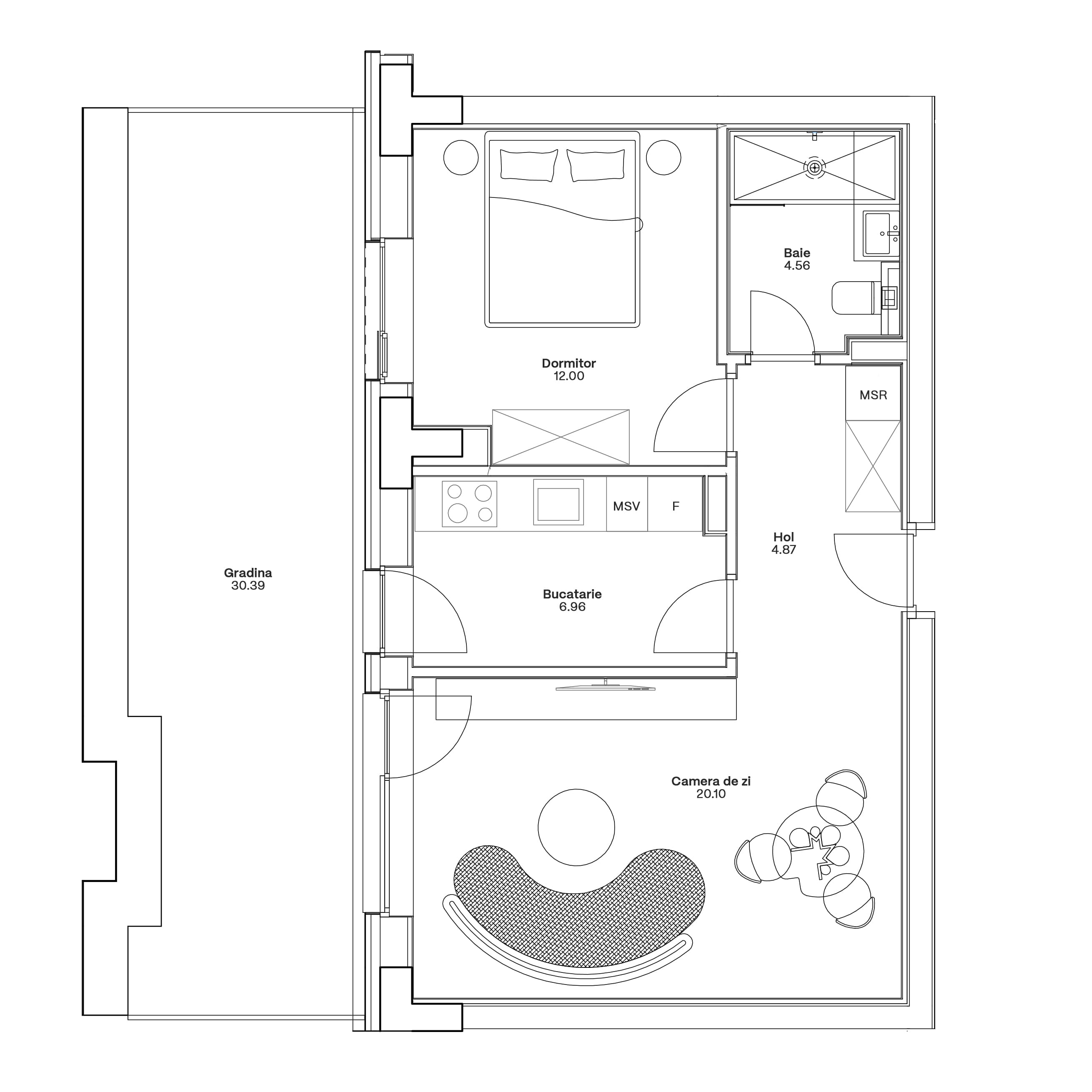 Plan apartament C3-A-004
