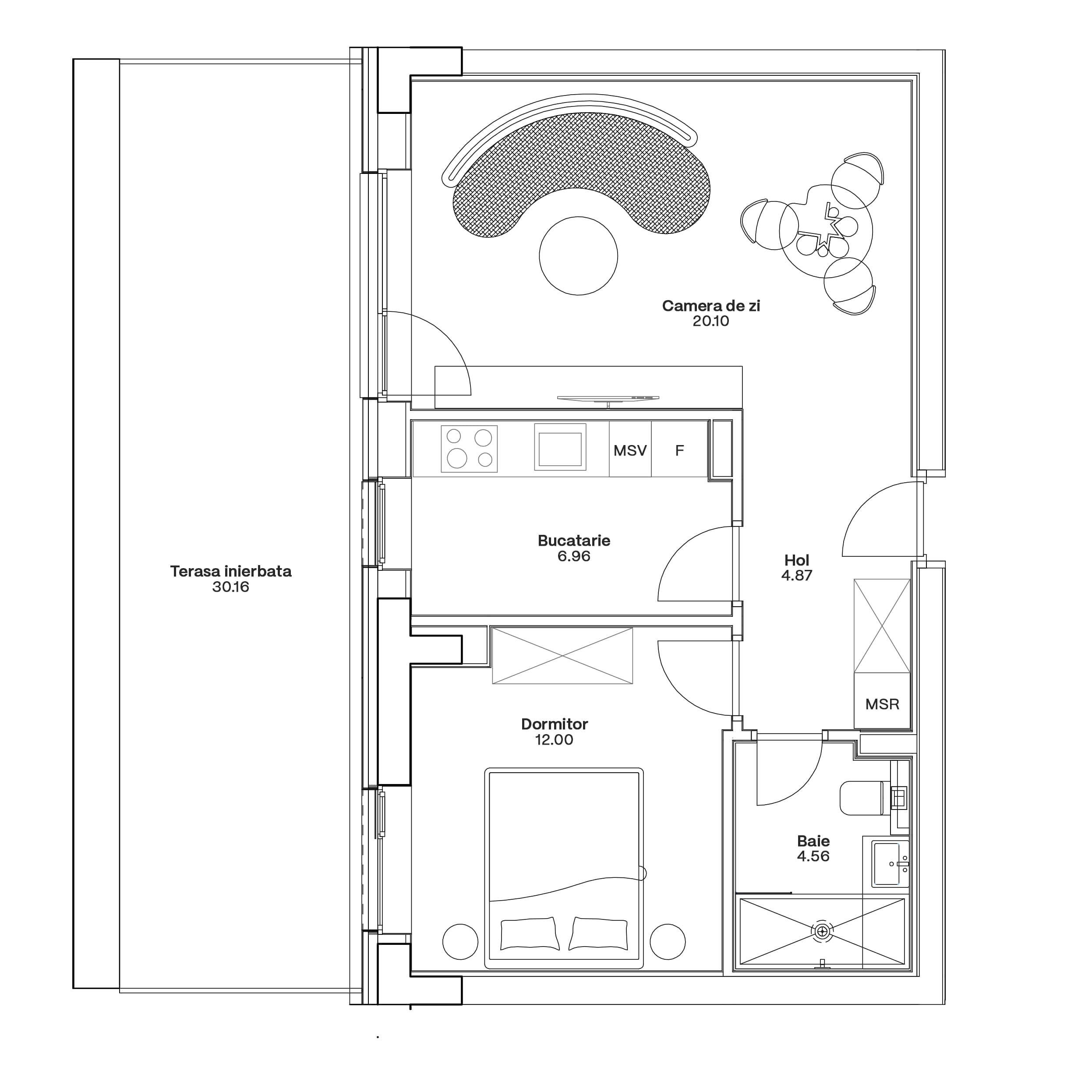 Plan apartament C3-A-003
