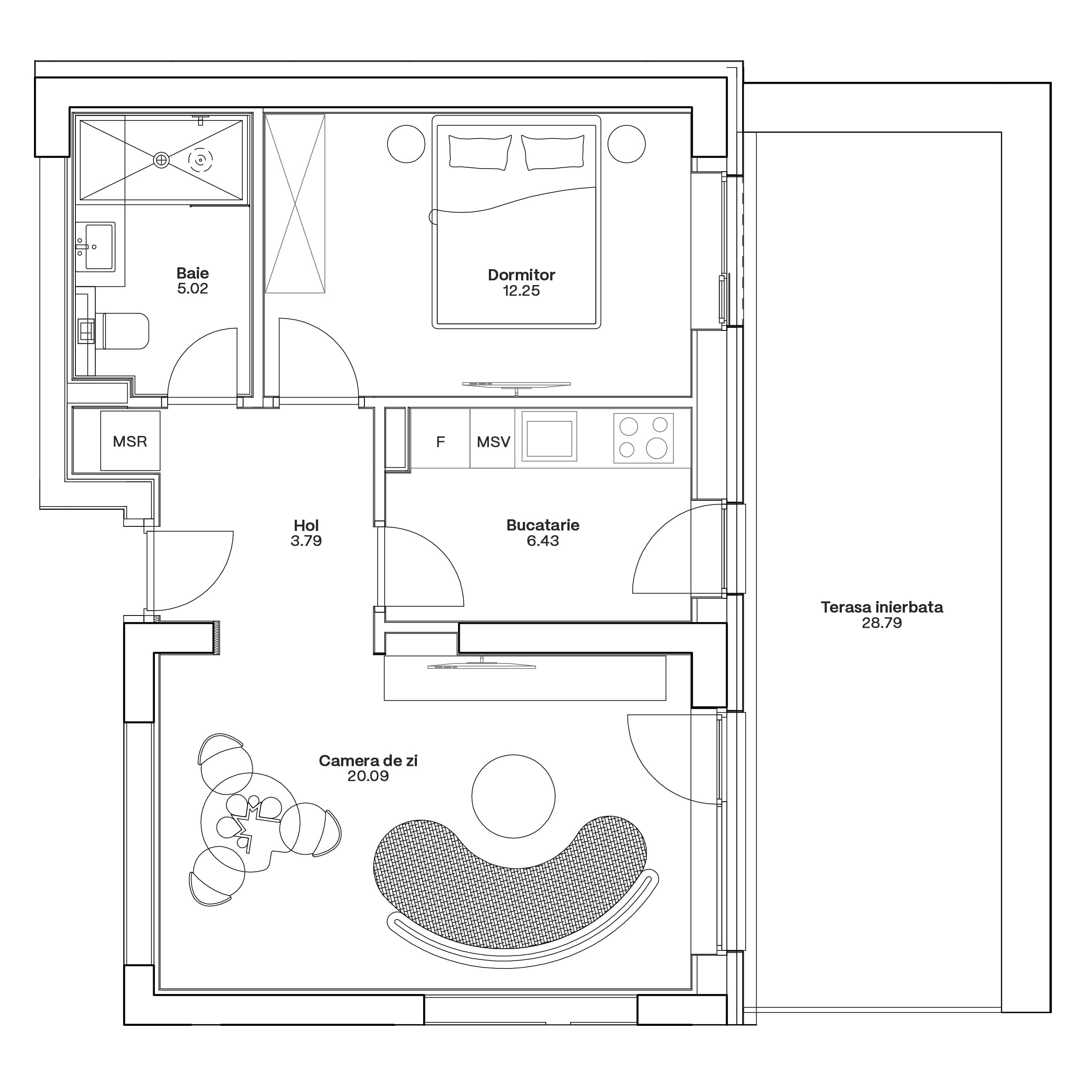 Plan apartament C3-A-001