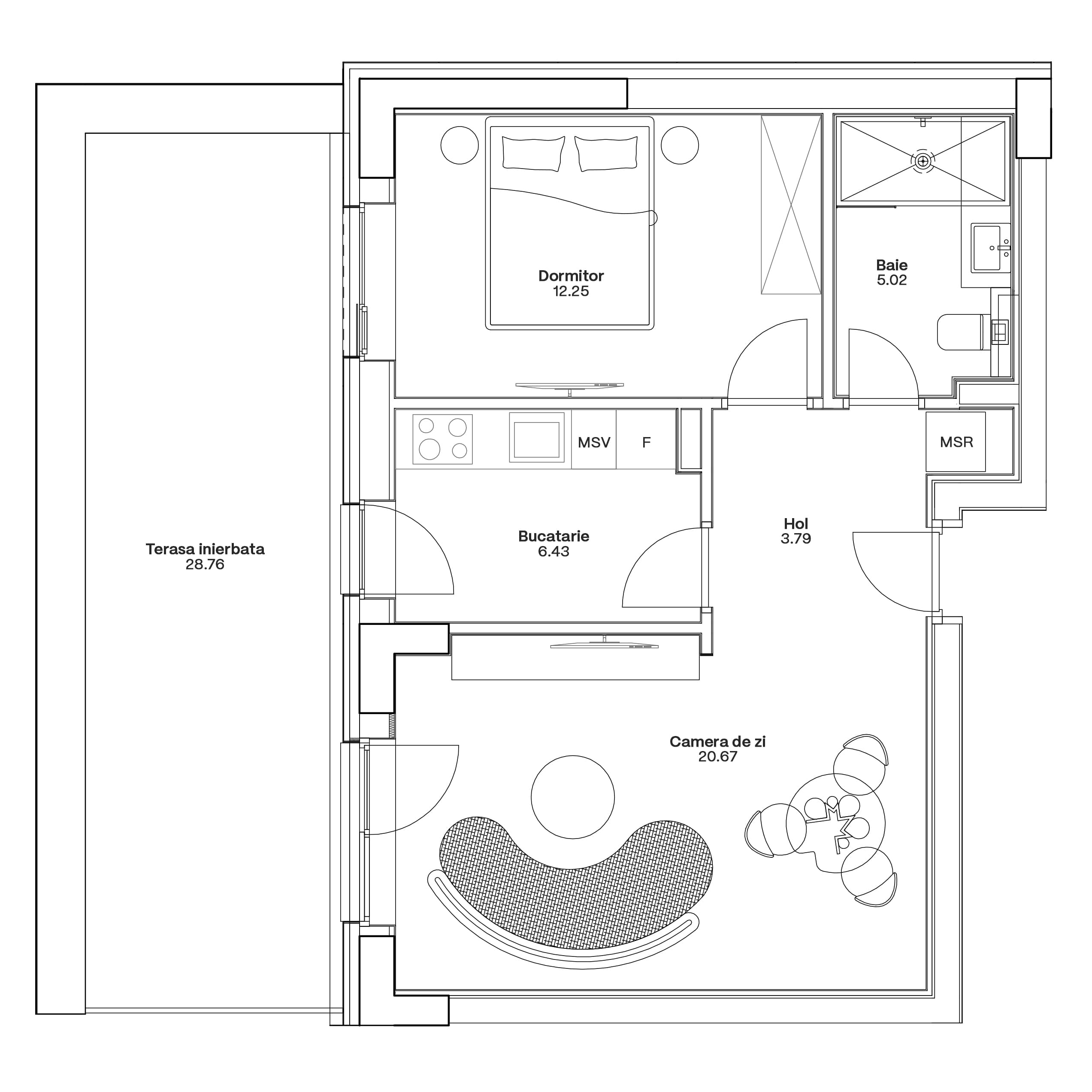 Plan apartament C3-A-002