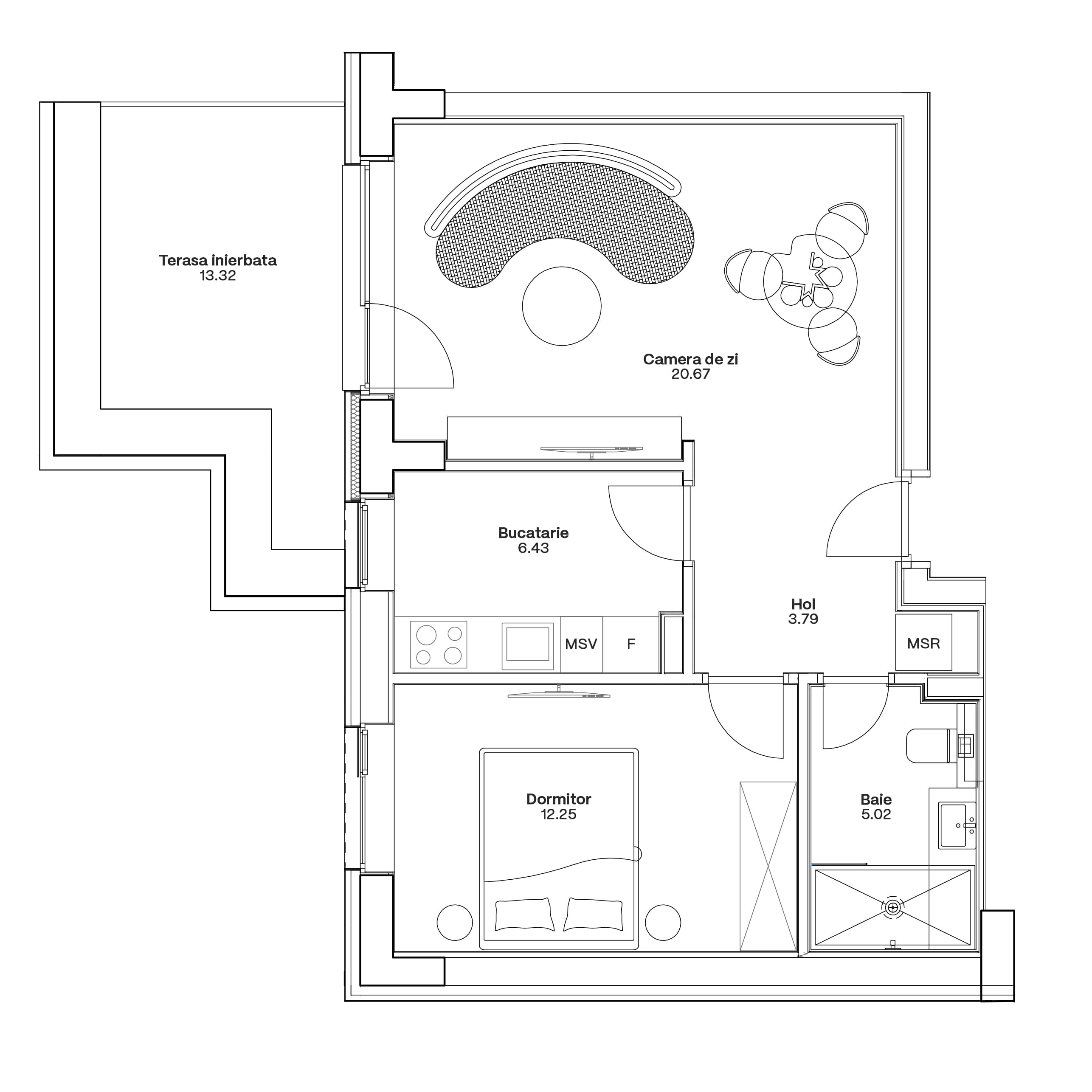 Plan apartament C3-B-002