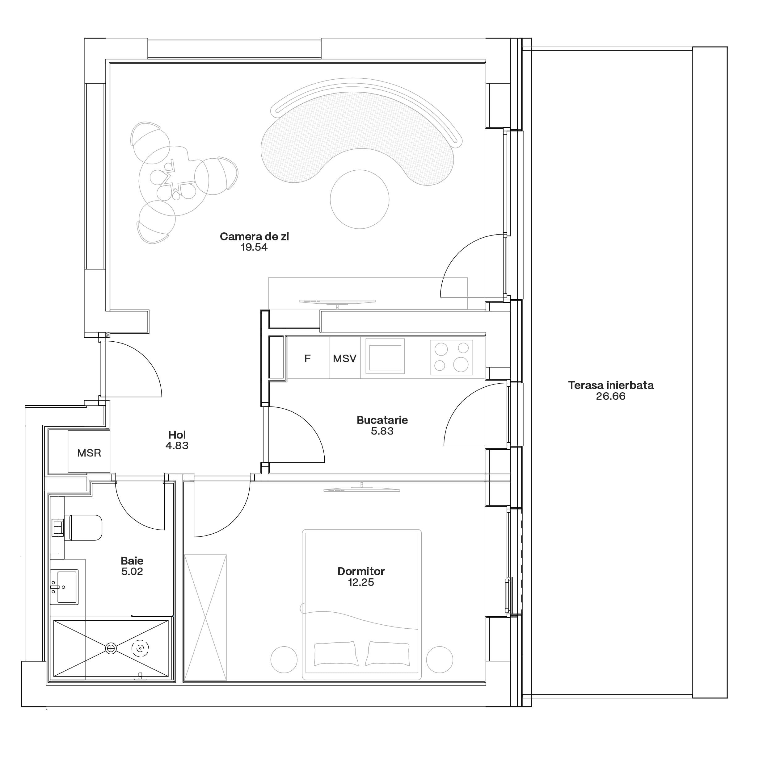 Plan apartament C6-A-003